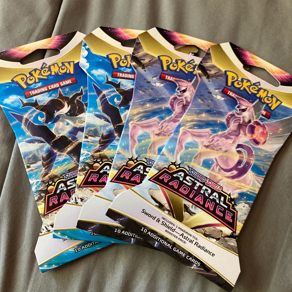 4x Factory Sealed Astral Radiance Pokemon TCG Booster Packs